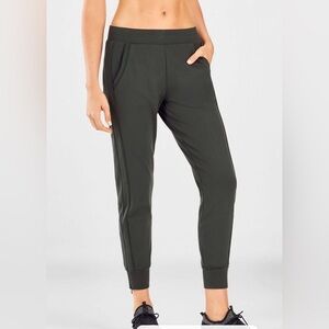 Fabletics Carrigan Everglade Pull On Zip Ankle Jogger Pants Womens Size Medium